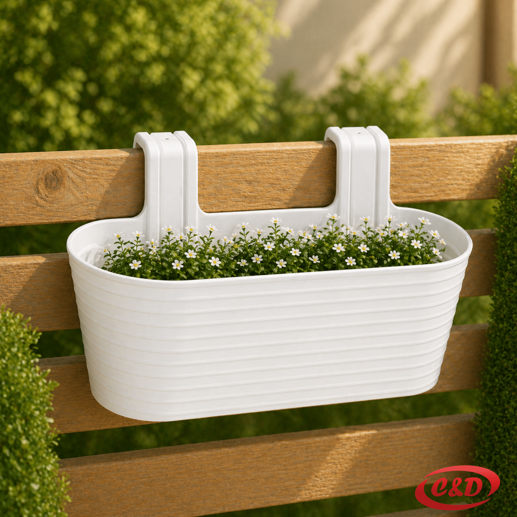 siena bijela plastična vaza 45 cm visina 18 cm