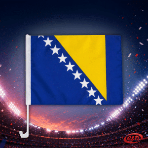 Mini zastava Bosna i Hercegovina za auto