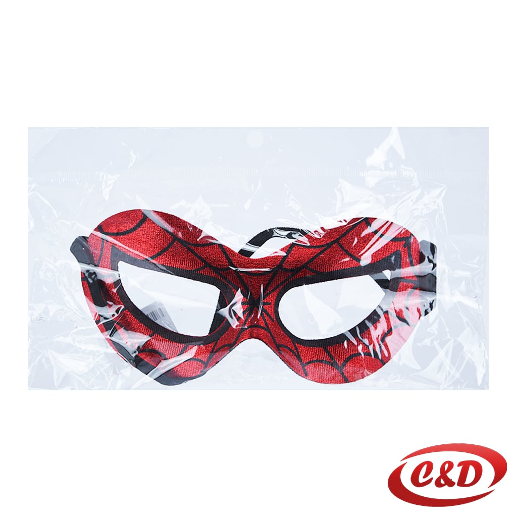 Spiderman maska u crvenoj i crnoj boji za maskenbal i tematske zabave