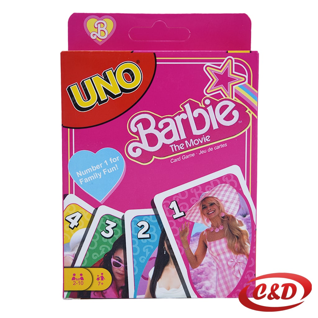 UNO Barbie karte s 108 karata za 2 do 10 igrača