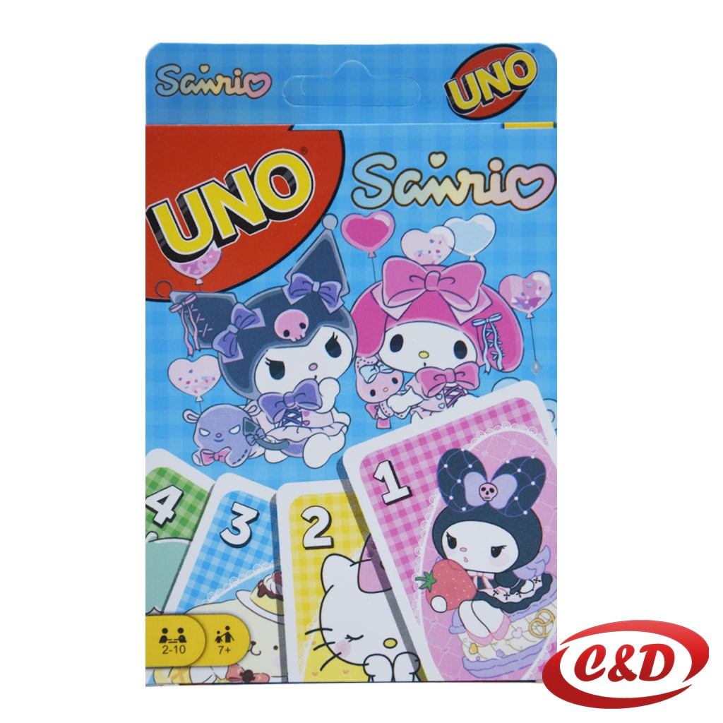 UNO Sanrio karte sa 108 karata za 2 do 10 igrača