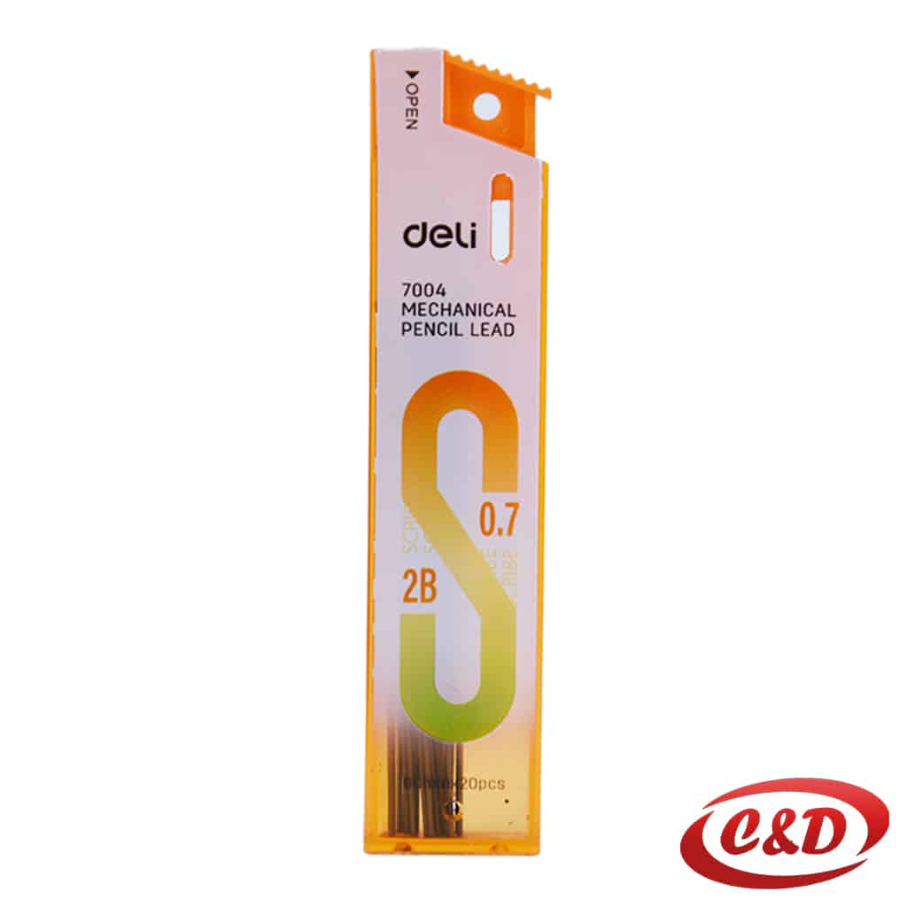 punjenje za tehničku olovku Deli 0,7 mm 2B 20 komada