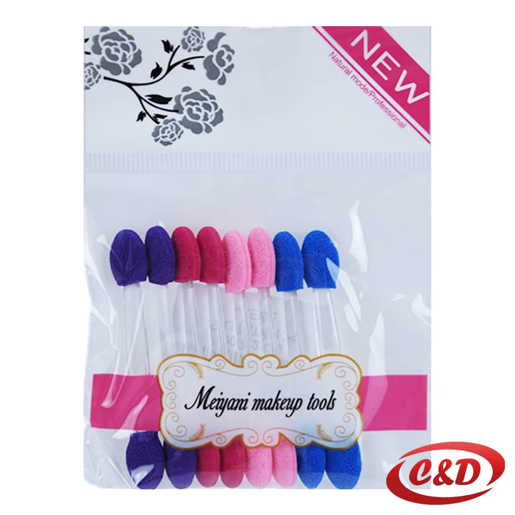 set od 8 dvostranih četkica za nanošenje sjenila dužine 6 cm