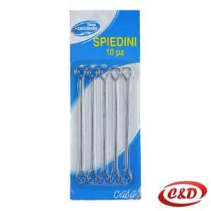 set od 10 inox štapića za ražnjiće duljine 12 cm