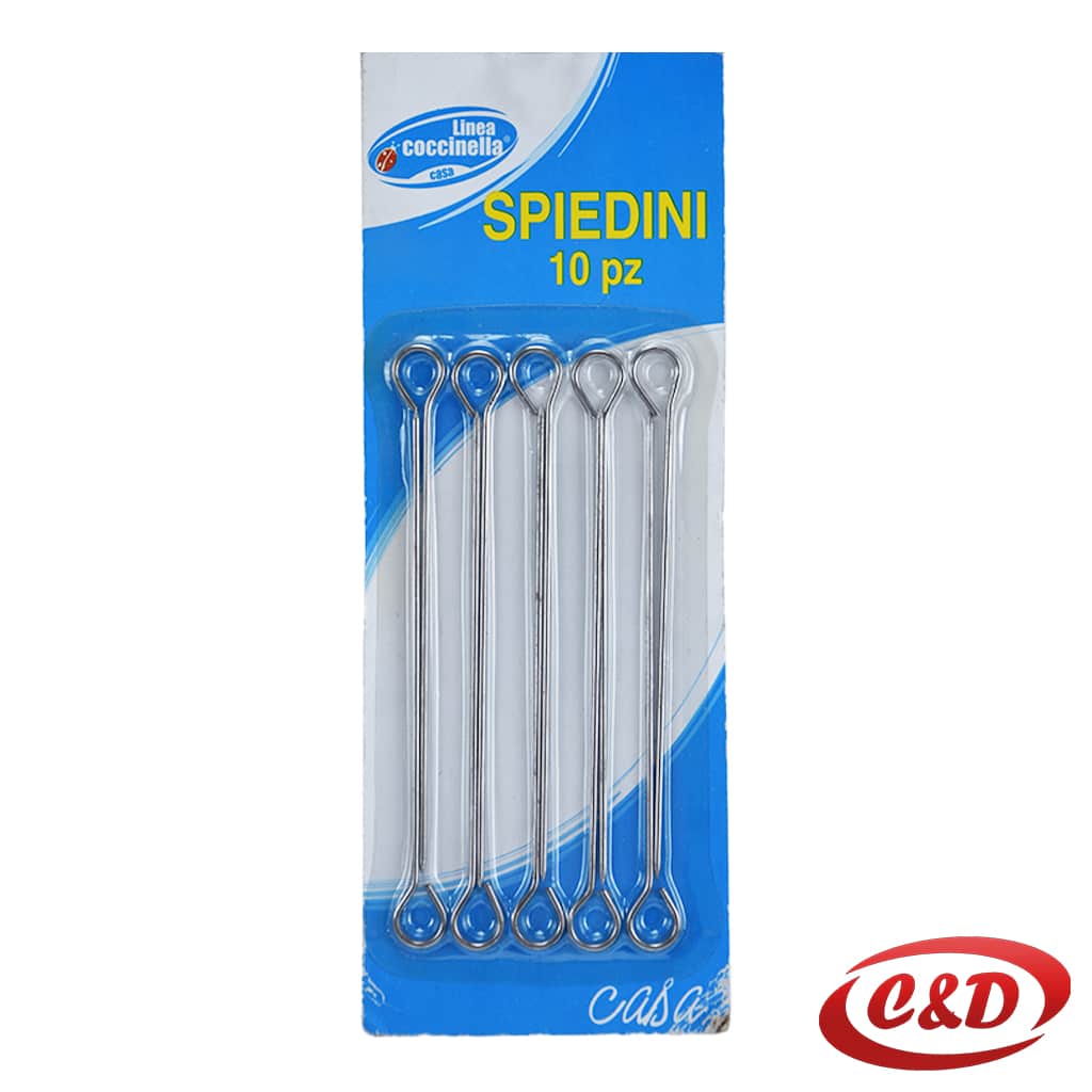 set od 10 inox štapića za ražnjiće duljine 12 cm