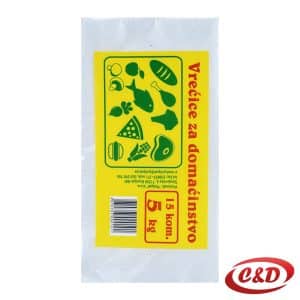 vrećice za zamrzavanje 5 kg 15 kom 40,5x25,5 cm