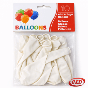 bijeli mat baloni 30 cm pakiranje 10 komada