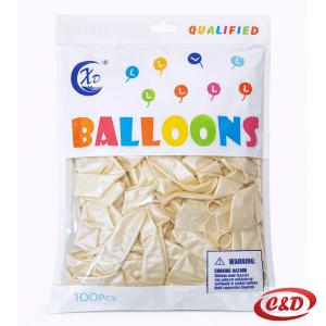 Bijeli sjaji baloni 30 cm 100 komada