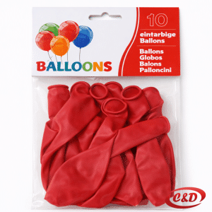 crveni mat baloni 30 cm pakiranje 10 komada