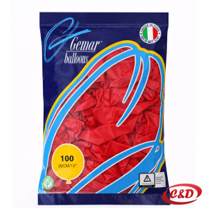 Crveni mat baloni 30 cm pakiranje 100 komada