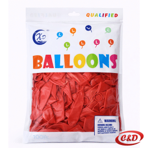 Crveni sjaji baloni 30 cm 100 komada