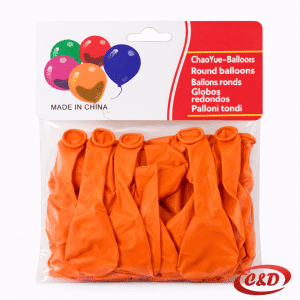 narančasti mat baloni 30 cm pakiranje 10 komada