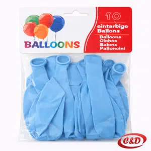 plavi mat baloni 30 cm pakiranje 10 komada