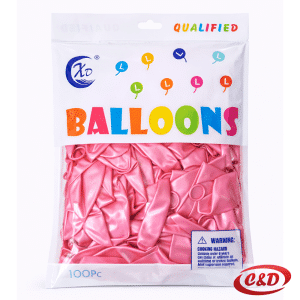 Rozi sjajni baloni 30 cm 100 komada