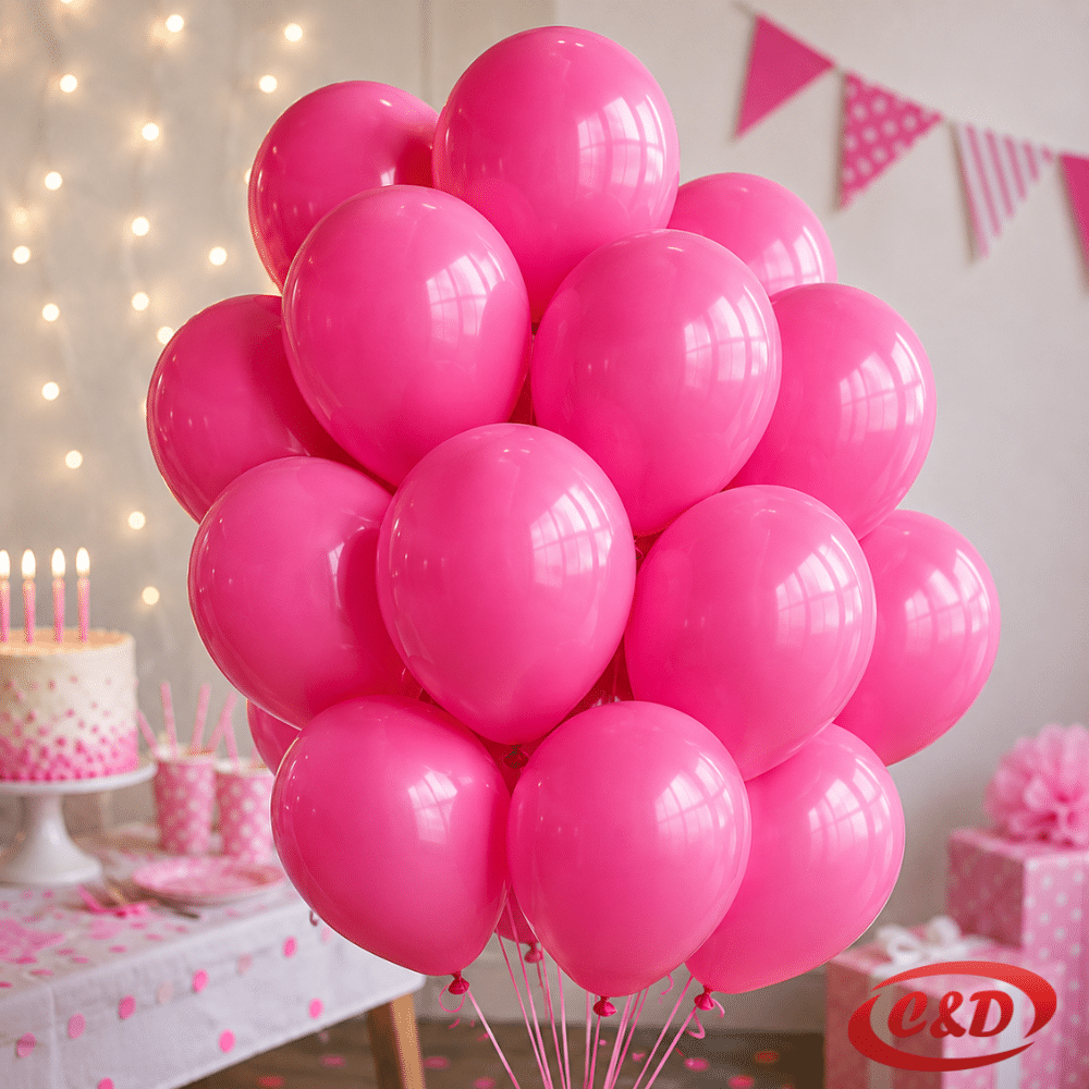 Roze mat baloni 30 cm pakiranje 100 komada