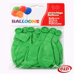 zeleni mat baloni 30 cm pakiranje 10 komada