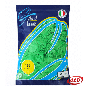 Zeleni mat baloni 30 cm pakiranje 100 komada