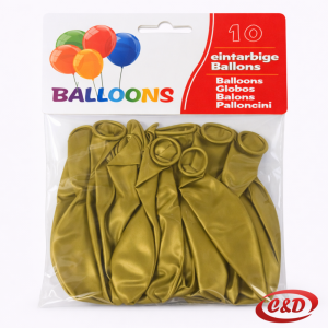 zlatni mat baloni 30 cm pakiranje 10 komada