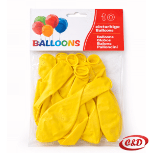 Žuti mat baloni 30 cm pakiranje 10 komada