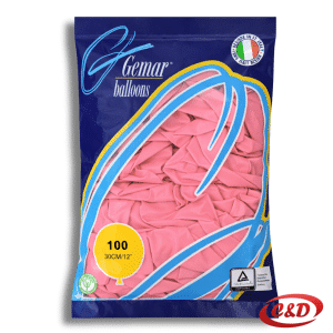 Roze mat baloni 30 cm pakiranje 100 komada