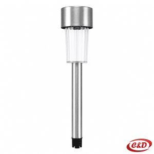 solarna lampa za vrt inox LED 22 cm