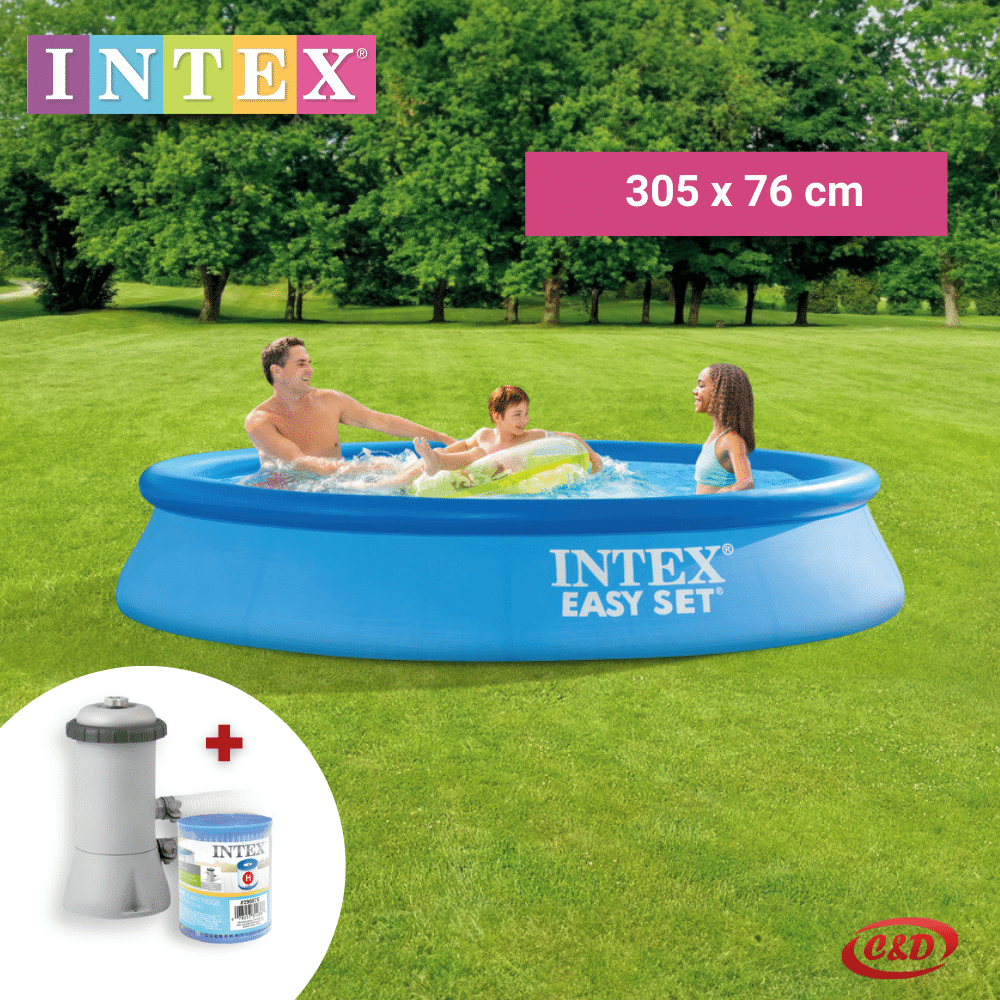 INTEX Bazen; Easy Set; 305 x 76 cm + Pumpa za filtraciju vode