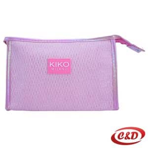 rozi neseser sa šljokicama dimenzija 23 x 15 x 7 cm