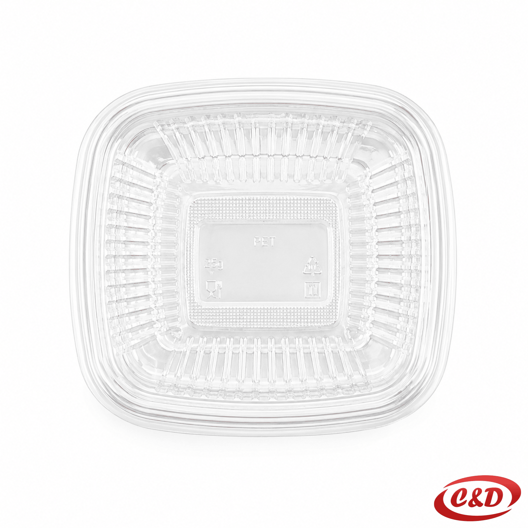 prozirna PET posuda za transport hrane 375 ml dimenzija 10 x 8 x 5 cm