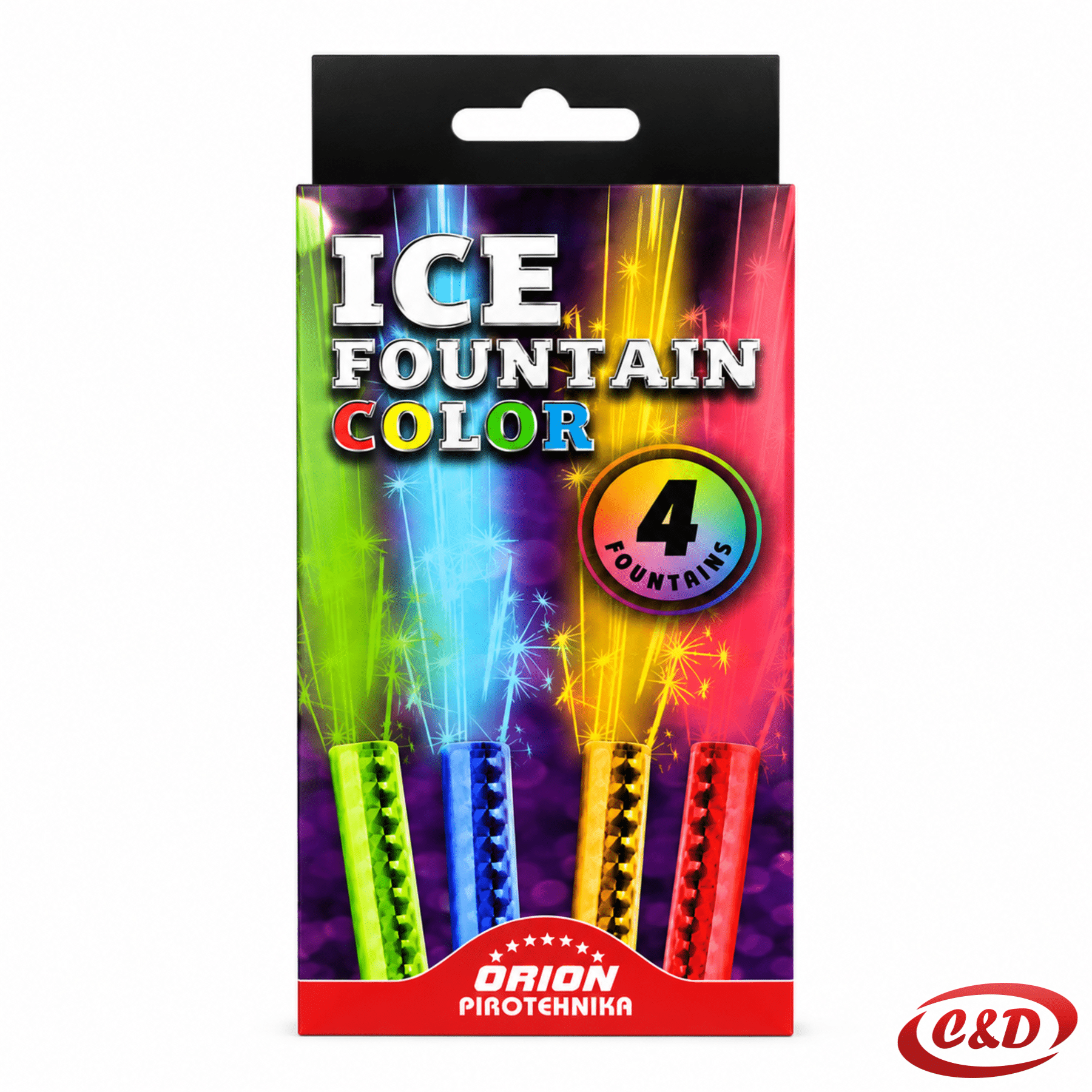 fontana za tortu ice fountain color 4 komada visina 12 cm