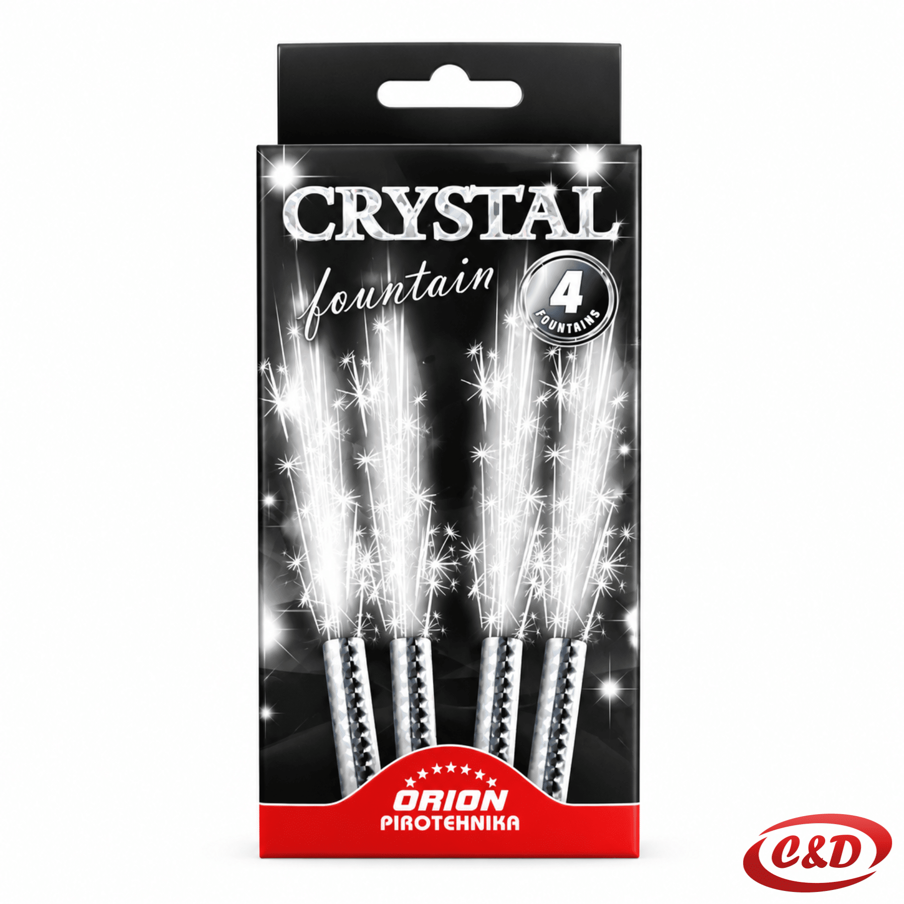 crystal fountain fontana za tortu srebrna 12 cm 4 komada