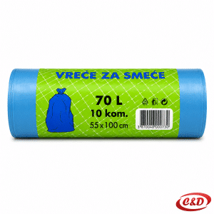 plave vreće za smeće 70 litara 55 x 100 cm pakiranje 10 komada
