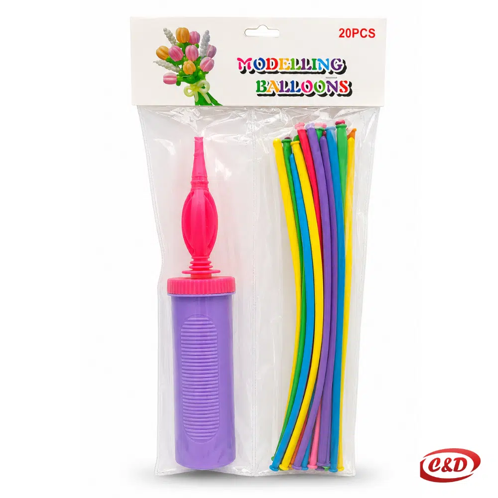 Balon set; Baloni za modeliranje i pumpa; 20/1
