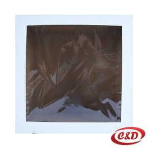 bijela kartonska kutija za kolače s prozirnim prozorom dimenzija 35 × 35 × 20 cm