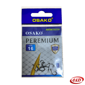 set od 10 srebrnih udica za ribolov veličine 16 u pakiranju 10 × 6 cm