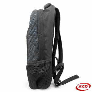 Connect Monochrome Mesh Excellent crno-plavi ruksak s pretincem za laptop, ergonomskim leđima i anatomskim naramenicama