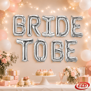 Srebrni folija baloni Bride to Be za djevojačku večer i bridal shower