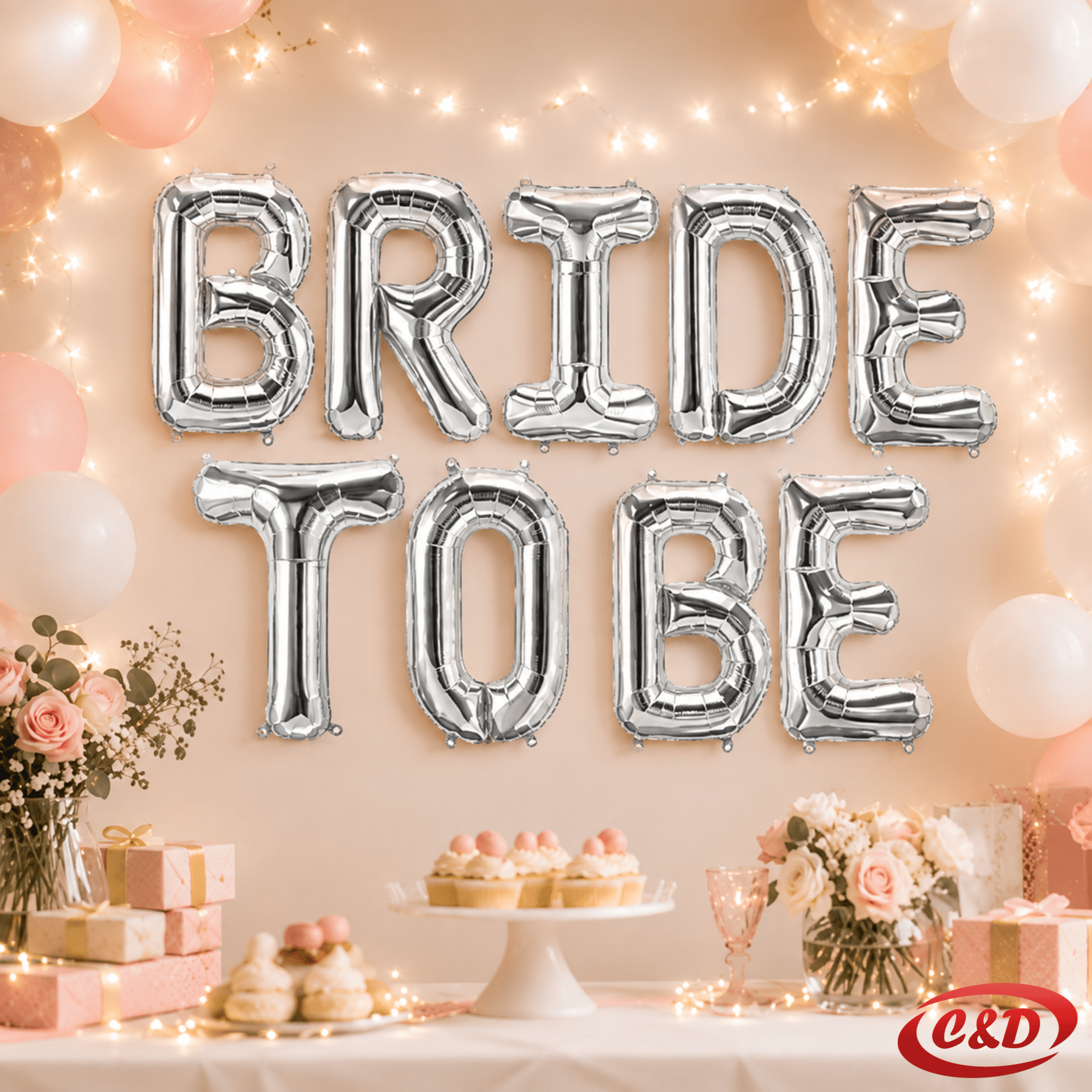 Srebrni folija baloni Bride to Be za djevojačku večer i bridal shower