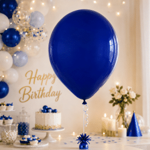Plavi lateks balon veličine 90 cm i težine 25 g