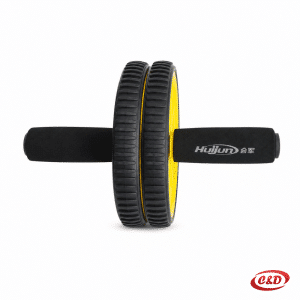 Roller za trbušnjake HJ-B088 dvostruki kotač crno žuti