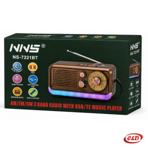 NNS NS-7221BT prijenosni radio Bluetooth USB TF