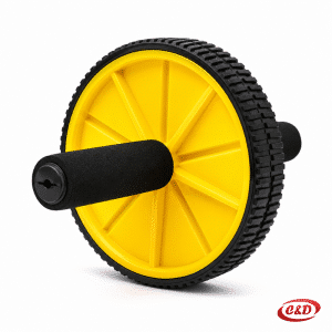 Roller za trbušnjake HJ-B088 dvostruki kotač crno žuti