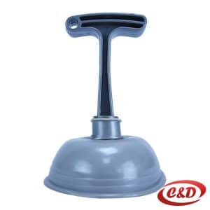 Siva WC vakum guma od plastike i gume za odčepljivanje odvoda dimenzija 20 × 14 cm