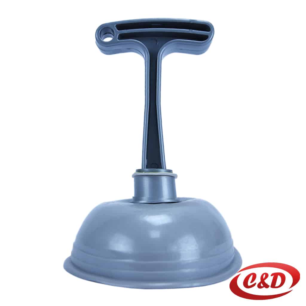 Siva WC vakum guma od plastike i gume za odčepljivanje odvoda dimenzija 20 × 14 cm