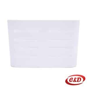 Bijeli samoljepljivi PVC organizator za kupaonicu dimenzija 19 × 10 × 12 cm