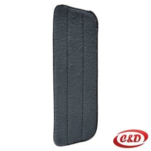 Sivo-bijela krpa od mikrofibre za sprej džoger s pričvršćivanjem na čičak dimenzija 39 × 13 cm