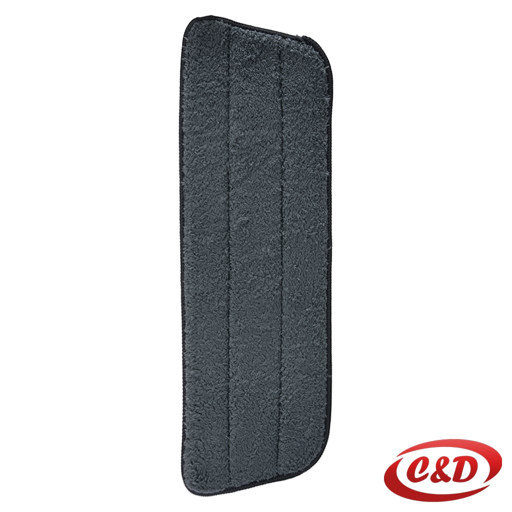 Sivo-bijela krpa od mikrofibre za sprej džoger s pričvršćivanjem na čičak dimenzija 39 × 13 cm