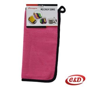 Krpa od mikrovlakana u roza i sivoj boji dimenzija 30 × 30 cm za čišćenje, sušenje i poliranje površina