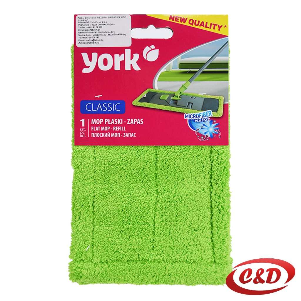 York zelena krpa za džoger od mikrovlakana dimenzija 40 × 10 cm