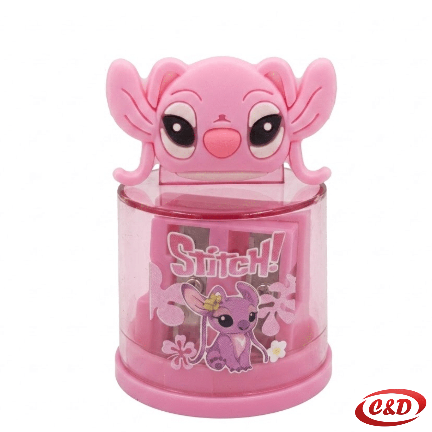 Rozo plastično Stitch šiljilo s figuricom i spremnikom za strugotine