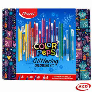 Maped Color'Peps Glittering Colouring Kit s glitter flomasterima, glitter ljepilima i bojicama